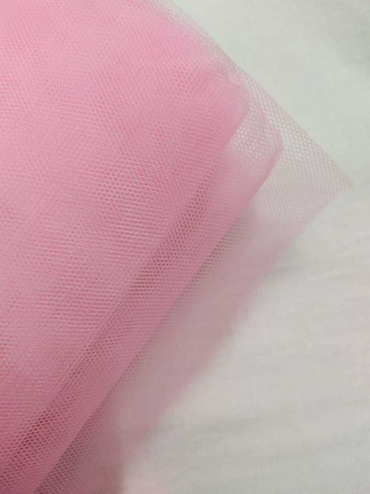 Shree Hari Traders Baby Pink Hard Net Fabric Material Ideal For