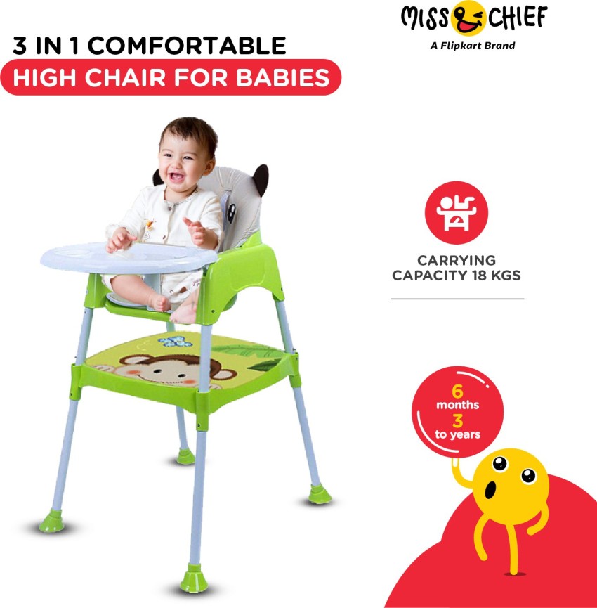 Miss Chief by Flipkart Baby 3 in 1 High Chair Buy Baby Care