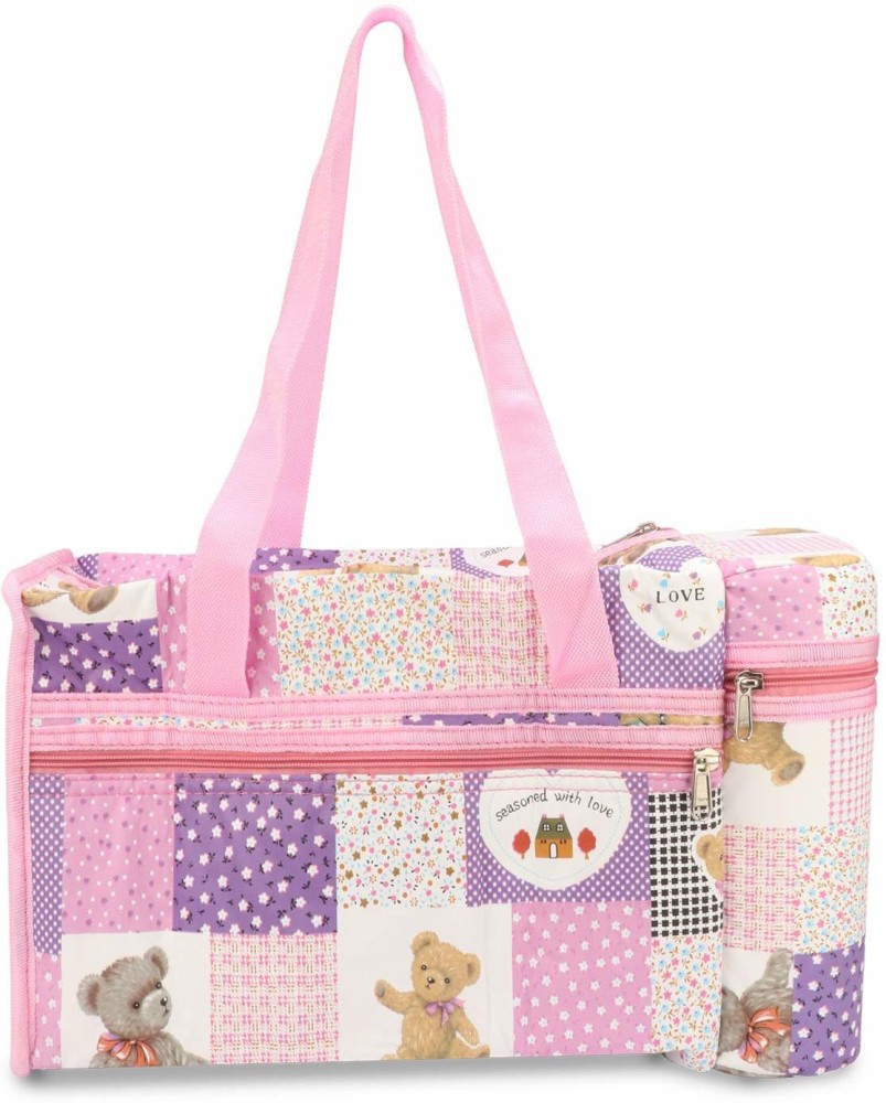 LONGING TO BUY Baby Bag to Keep Feeding Bottle Warmer for Girls & Boys,  Diaper Bag for Girls & Boys and Mother Bag (Rose Pink) Diaper Bag
