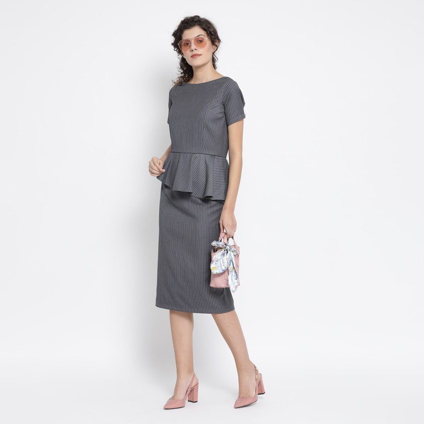 Grey clearance office dress