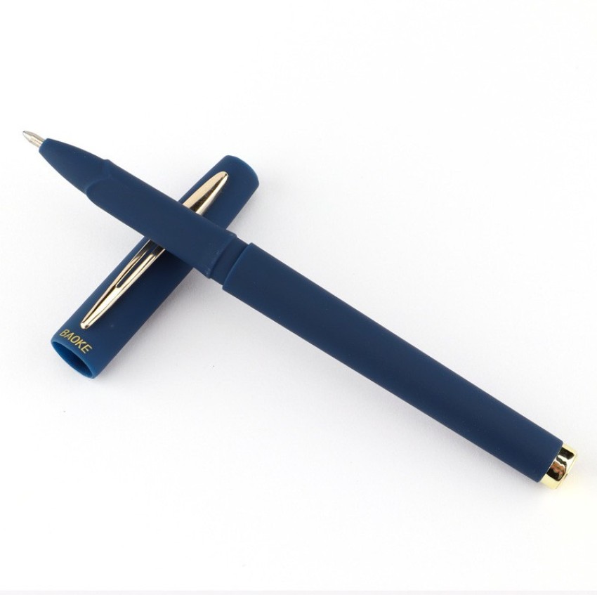 Baoke 3 (PC-1828) 0.5mm Smooth Blue Gel Pens +2 Wisdom 0.5mm 