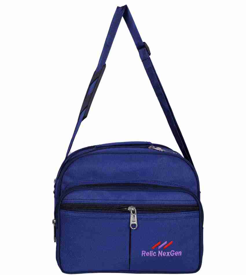Relic NexGen Blue Messenger Bag Gen Polyester Messenger Bag Cash Bag for Men and Women Waterproof Sling Bag Blue Price in India Flipkart