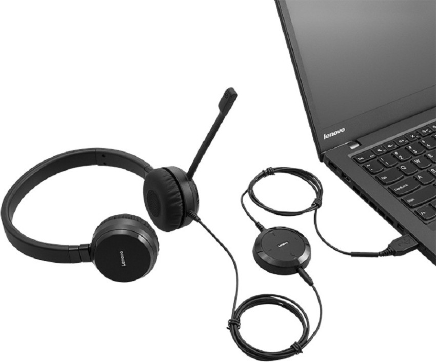 Lenovo Pro Wired Stereo VOIP Headset Bluetooth Wired Headset