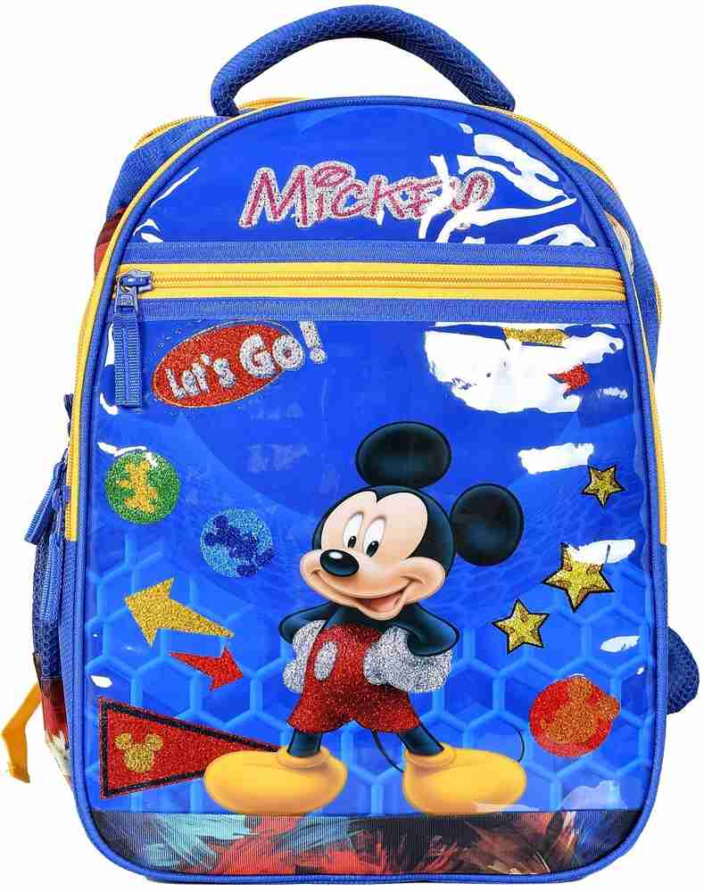 Flipkart DISNEY Mickey Mouse 16 Inch WaterProof Polyster School Bag Backpack For Kids Blue Waterproof School Bag School Bag
