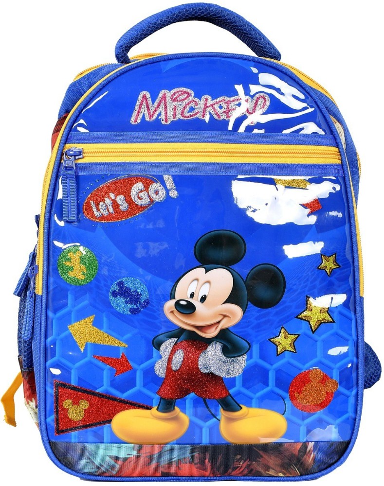 Mickey Mouse and Friends Boys Girls 16 Inch School Backpack (One Size, Blue)