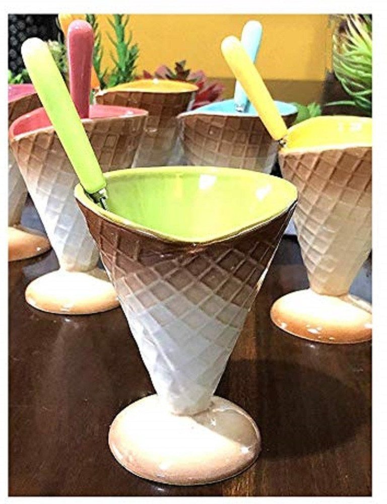 Ceramic waffle ice cream bowls hotsell