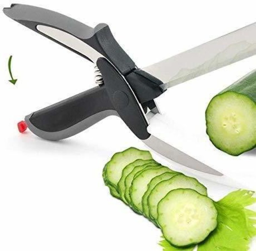 4 in 1 Smart Clever Cutter Kitchen Knife Stainless Steel Blade Cutting  Vegetable ChopperKnives