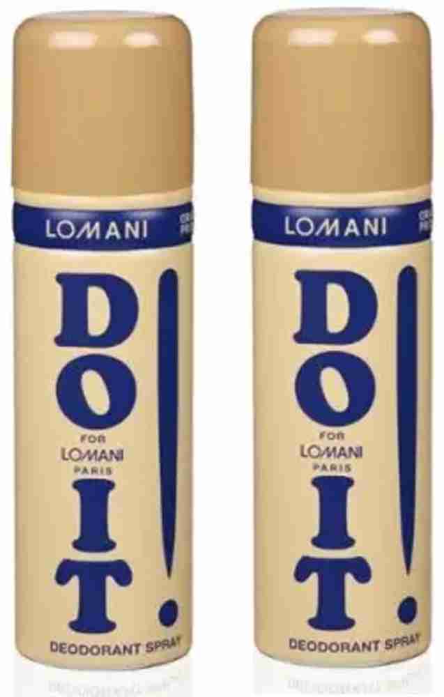 LOMANI Do It Body Spray 400 ML Pack of 2 Body Spray For Men Women