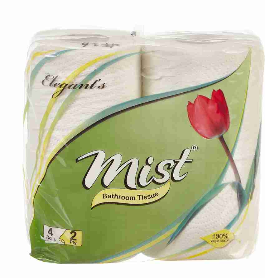 Mist Ultra Soft Clean Care Embossed 2 ply Toilet tissue Paper Toilet Paper  Roll