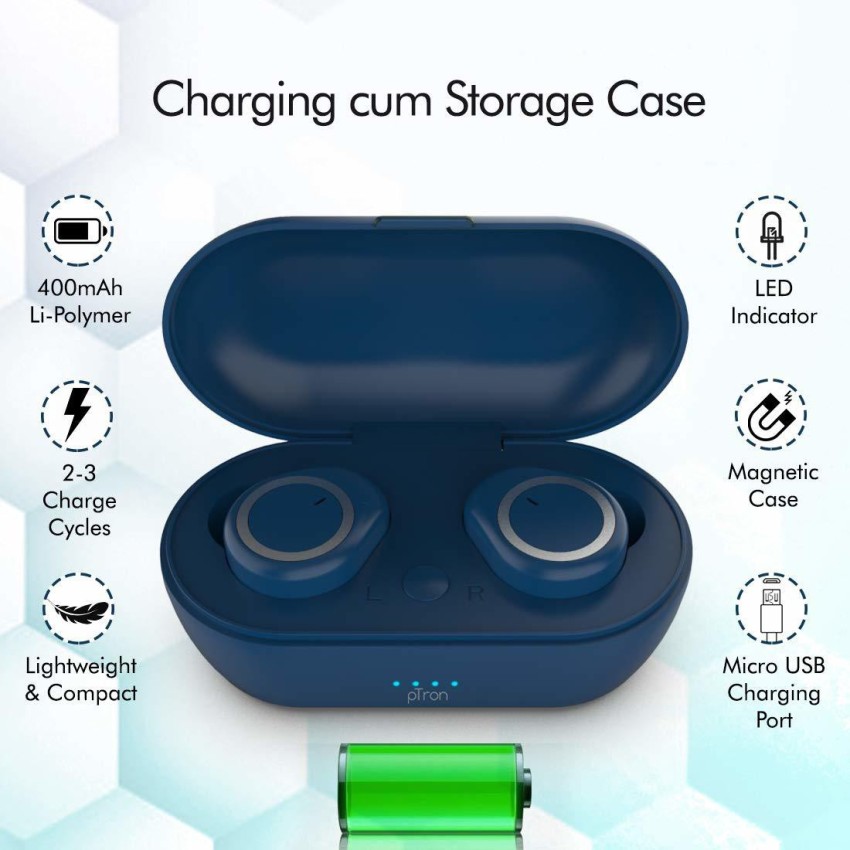 PTron Bassbuds Bluetooth Headset Price in India Buy PTron