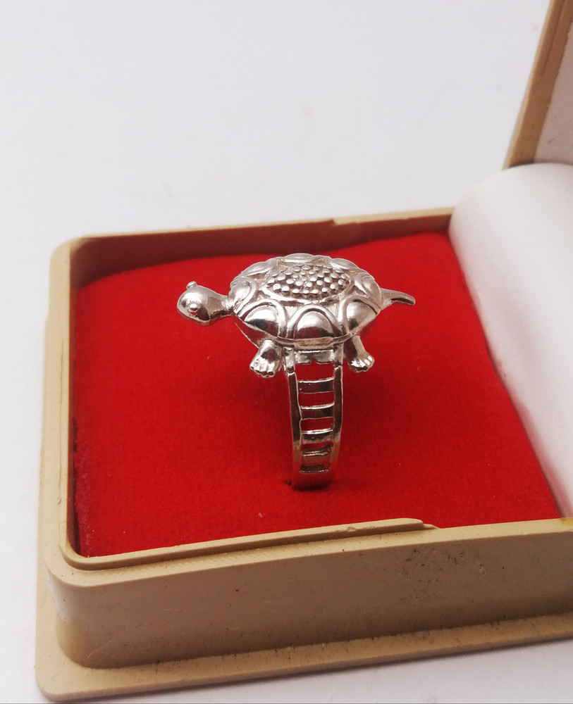 Silver tortoise discount ring price