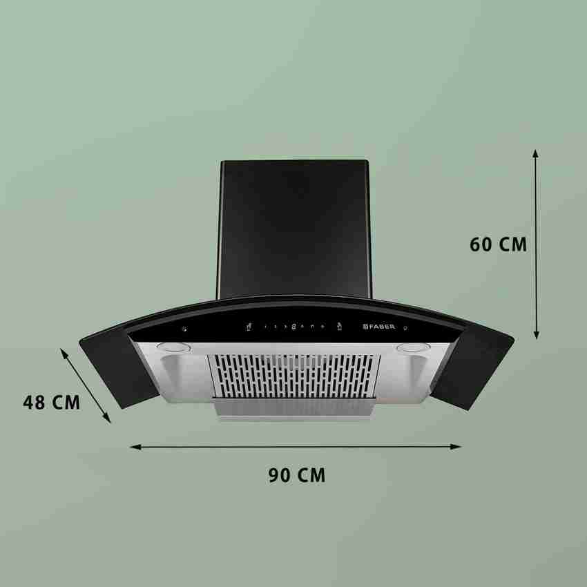 Faber chimney 90cm store auto clean filterless