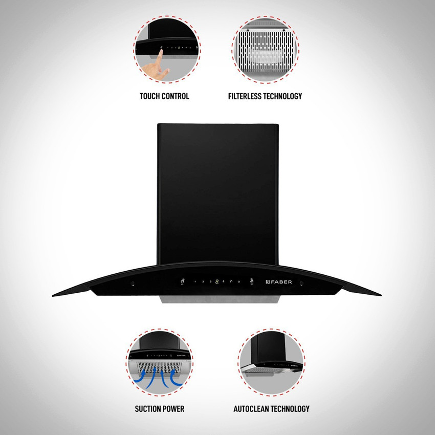Faber hood everest sc tc bk 90 clearance cm