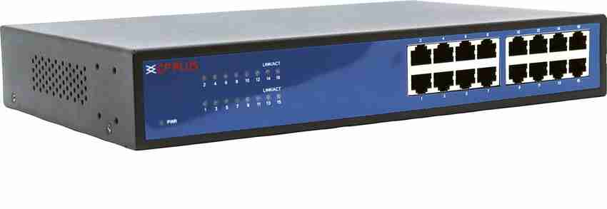 CP PLUS 16 Port 10 100 1000Mbps Ethernet Switch Network Switch