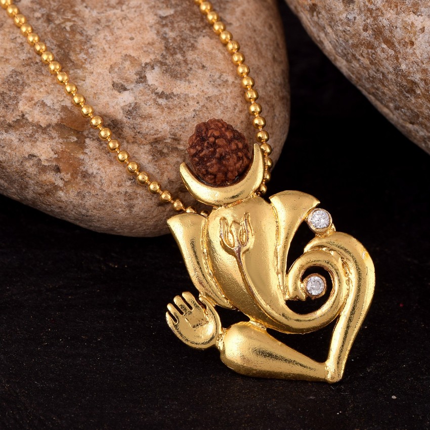 Ganesh pendant deals with rudraksha