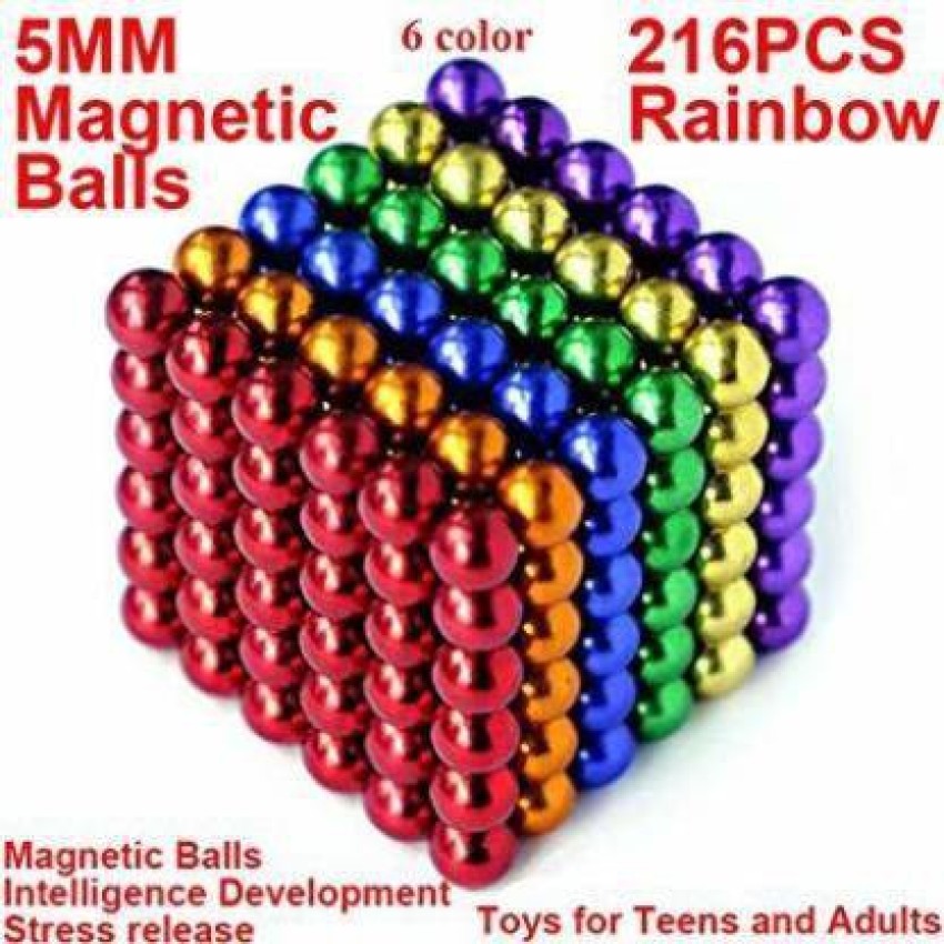 Magnet Balls  216 PC Rainbow 5mm Magnetic Balls at Low Price