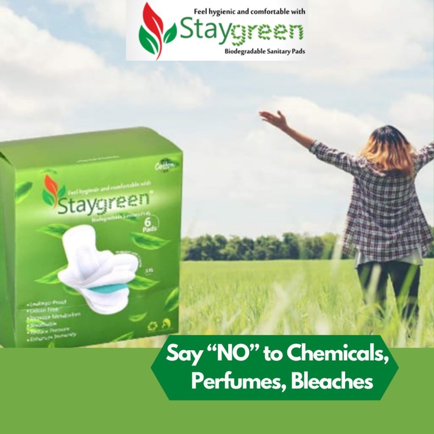 FabPad Organic Cotton Ultra Thin Rash Free Biodegradable Eco