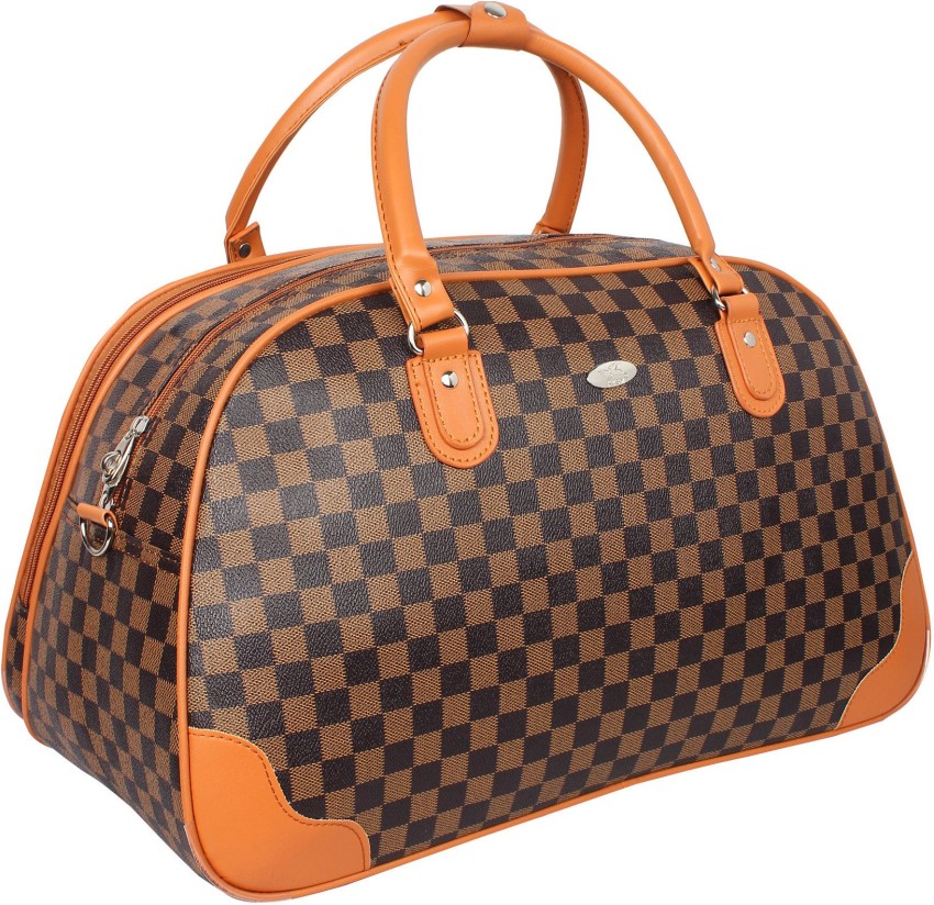 Kezitaska Women Travel Duffle Bag (BLACK PRINT) Small Travel Bag
