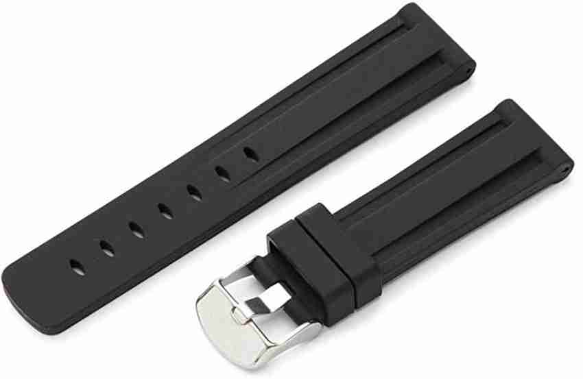 EWAccessories 22mm Silicone Rubber Watch Band Strap