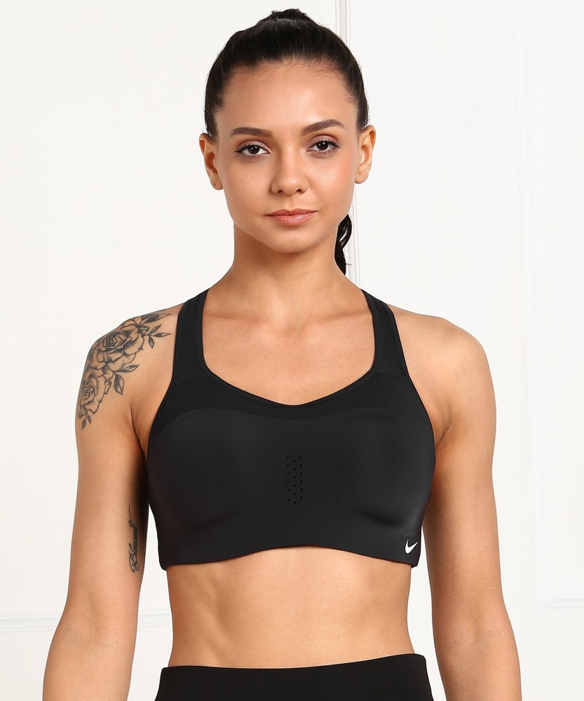 NIKE 11168972 Padded Sports Bra (S, Carbon Heather, Black) in Warangal at  best price by Purna Collections - Justdial