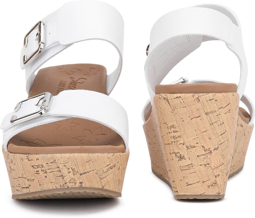 skechers tan wedge sandals