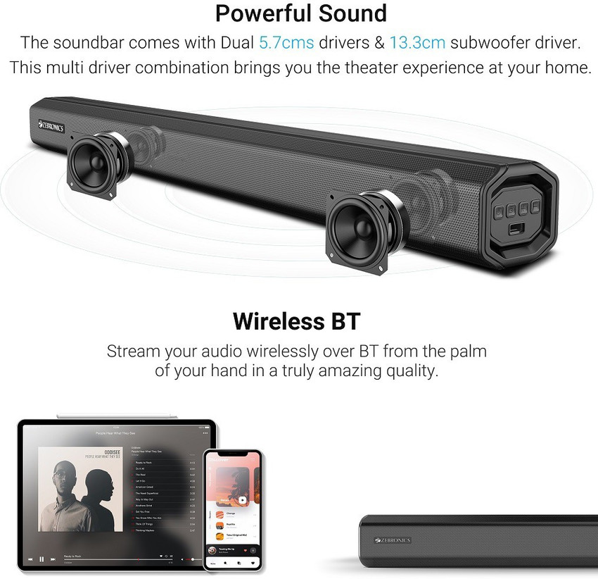 Buy ZEBRONICS Juke bar 3900 80 W Bluetooth Soundbar Online from
