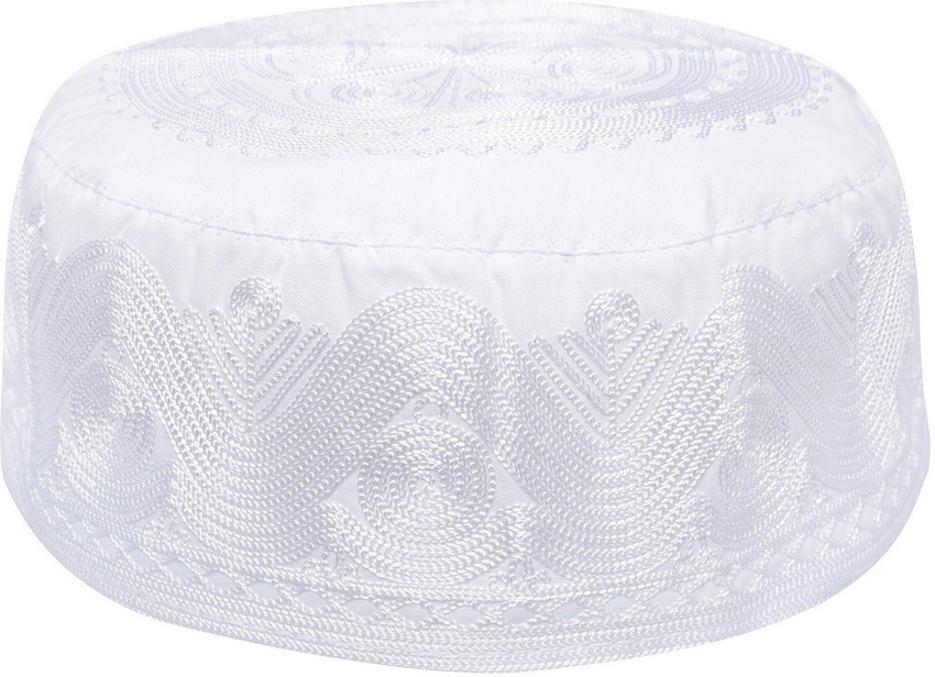 white islamic topi