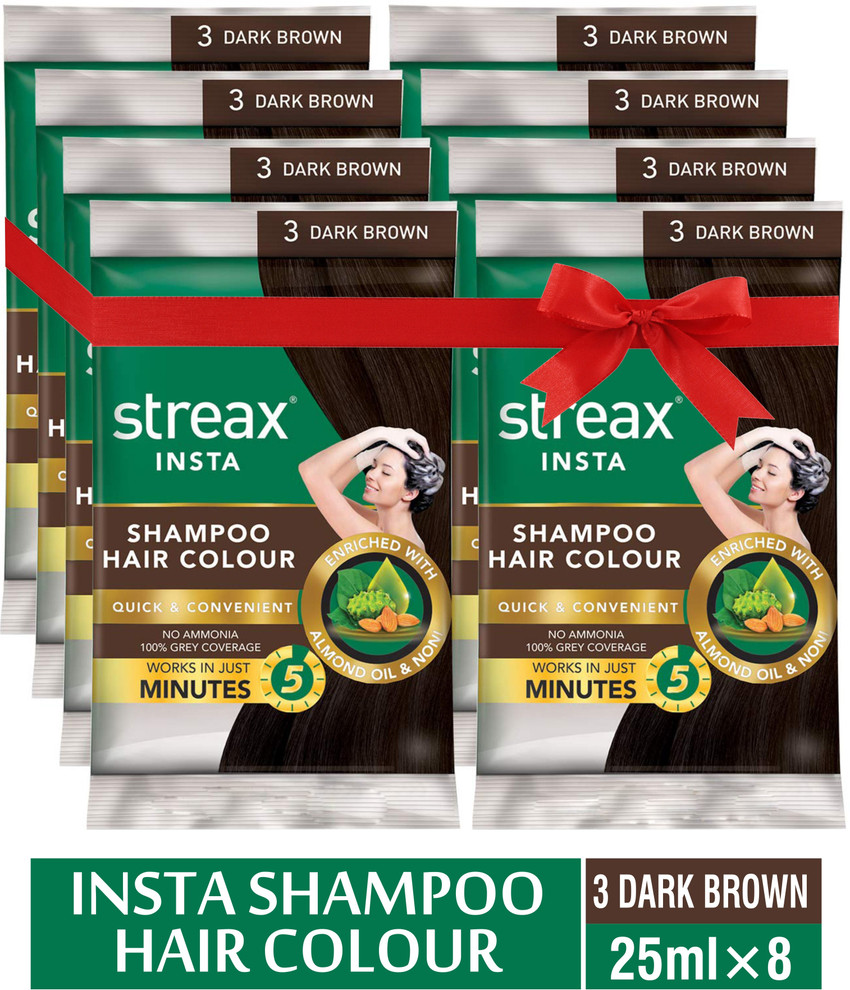 Streax insta shampoo hair colour sale