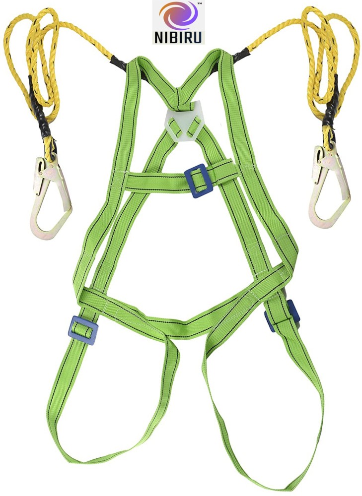 Nibiru Safety Belt, Harness With Scaffolding Hook Double Lanyarddouble Hooks Safety Harness