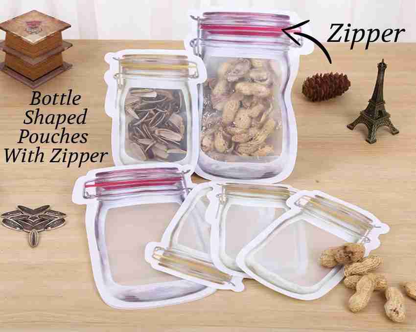Jar shaped airtight pouch outlet