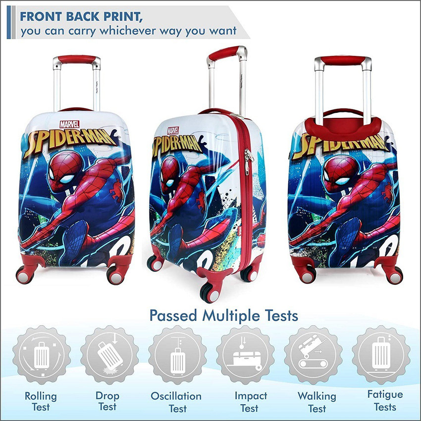 Humpty Dumpty BABY STROLL SPIDER MAN Expandable Cabin Suitcase 4 Wheels 21 inch RED Price in India Flipkart