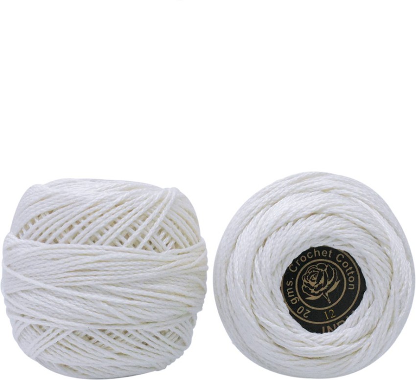 Embroiderymaterial Thick Crochet Cotton Off White Colour Thread