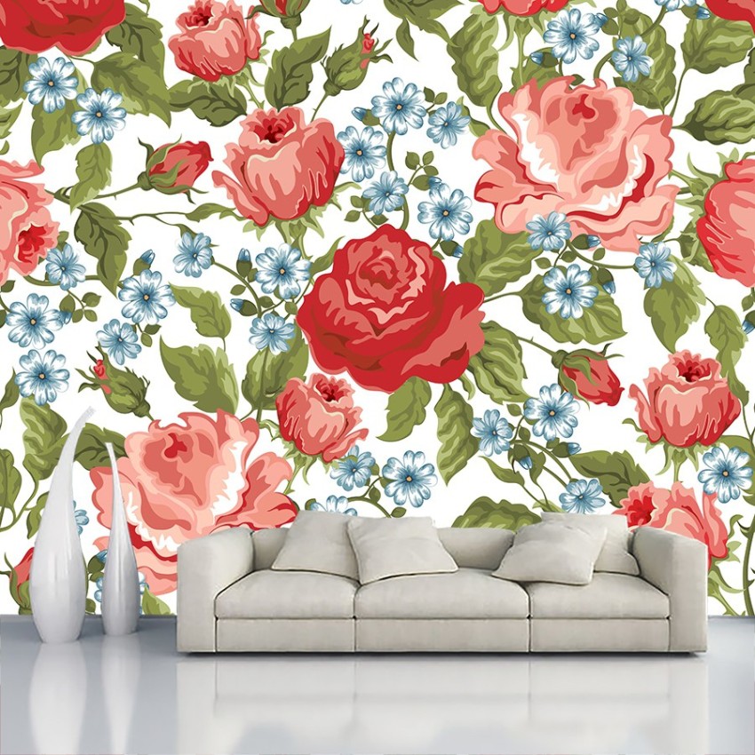 Grand Floral Wallpaper by Patton - Lelands Wallpaper