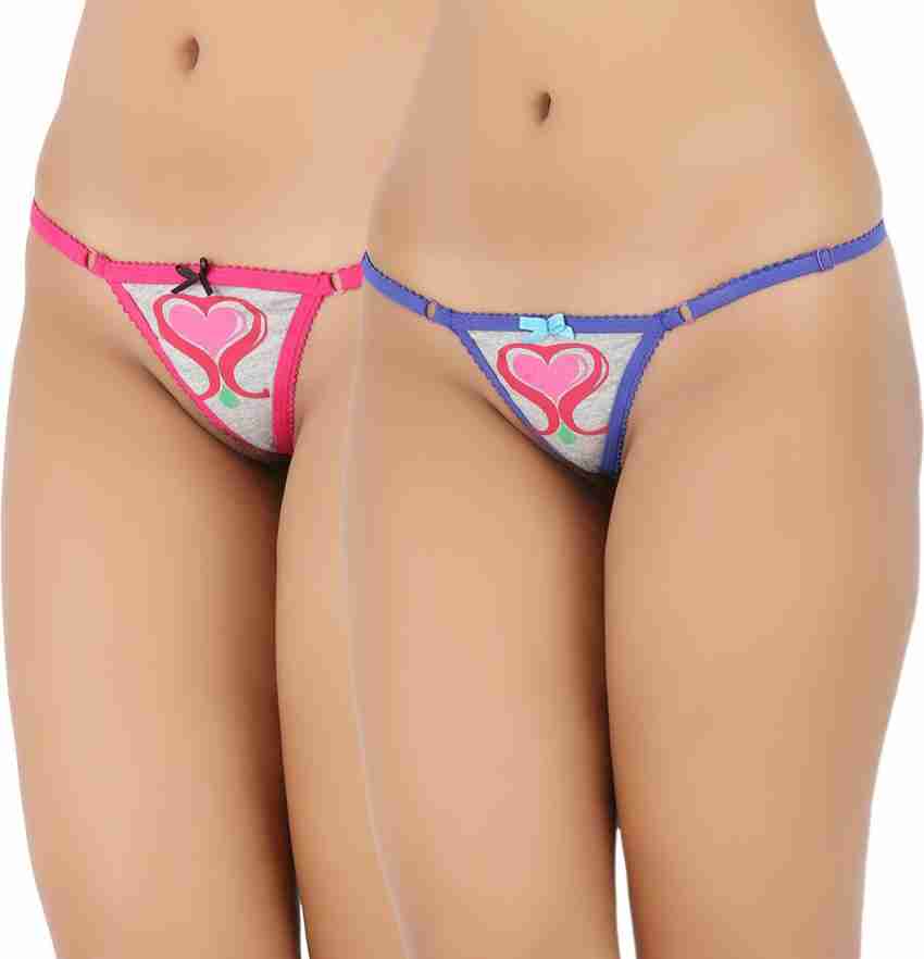 Vaishna Women Thong Purple, Pink Panty - Buy Purple, Pink Vaishna Women  Thong Purple, Pink Panty Online at Best Prices in India