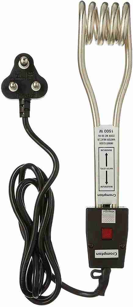 Crompton 1500 Watt Immersion Water Heater Rod for Instant Water Heating Rod  1500 W 1500 W Immersion Heater Rod Price in India - Buy Crompton 1500 Watt Immersion  Water Heater Rod for