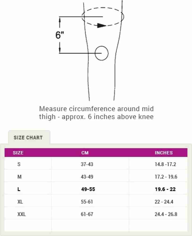 TYNOR Knee Support Hinged (Neoprene), Grey, XL, 1 Unit