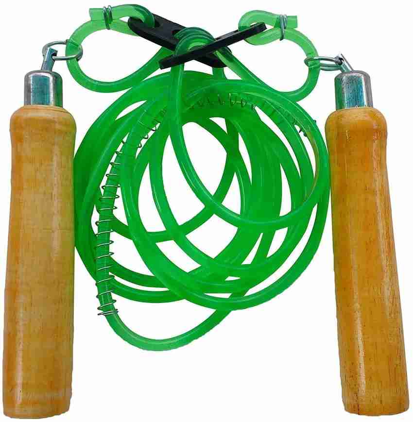 Woody WOODEN HANDLE ADJUSTABLE JUMPING ROPE