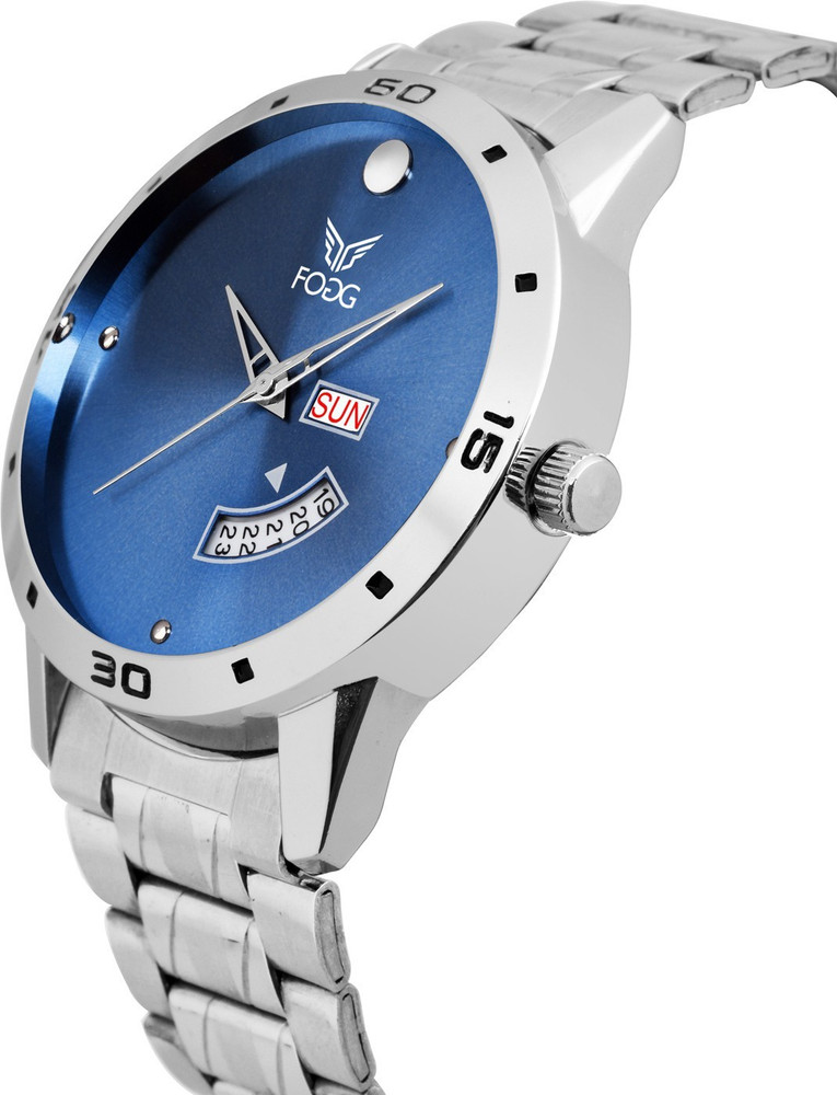 FOGG Blue Day and Date Analog Watch For Men Buy FOGG Blue Day