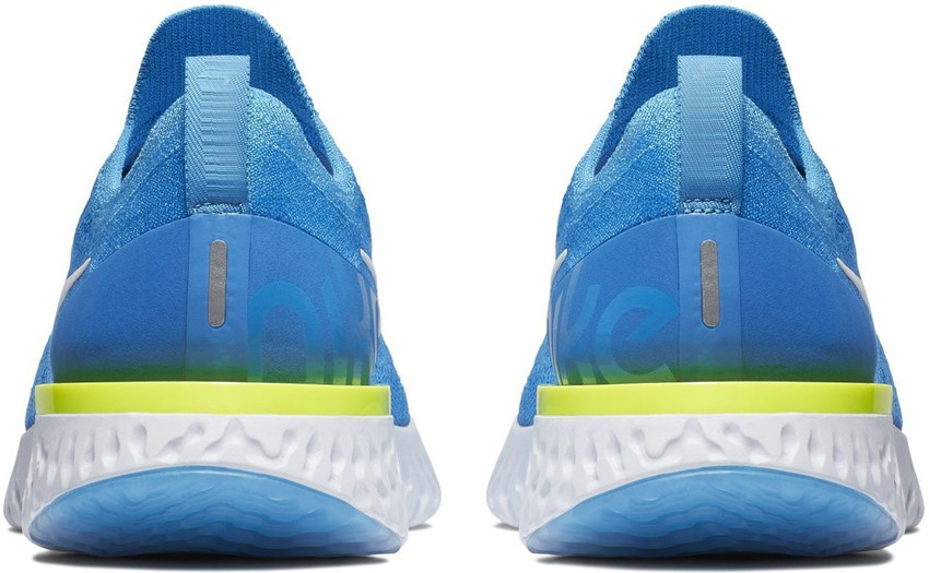 nike epic react flyknit blue running shoes flipkart