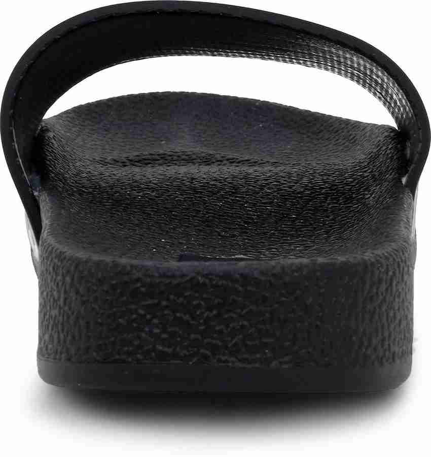 Mens plain black hotsell sliders