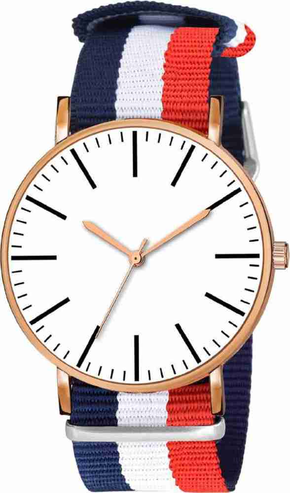 sonicx Analog Watch For Men Buy sonicx Analog Watch For Men New Casual White Dial Fabric belt attractive color watch Online at Best Prices in India Flipkart