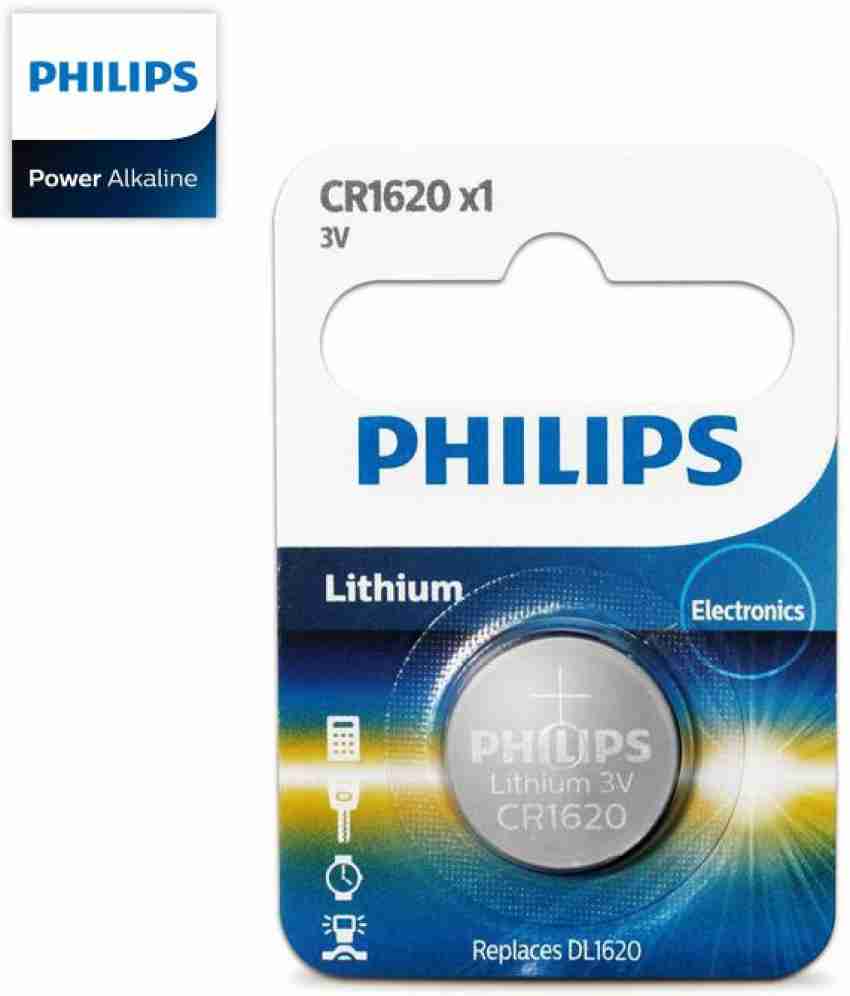 1x PHILIPS CR1620 3V Lithium Coin Cell Battery DL1620 1620