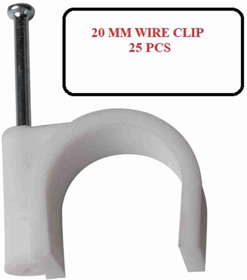 JUSTLY WIRE Circle Cable Clip SIZE 20 MM 25 PCS Wire