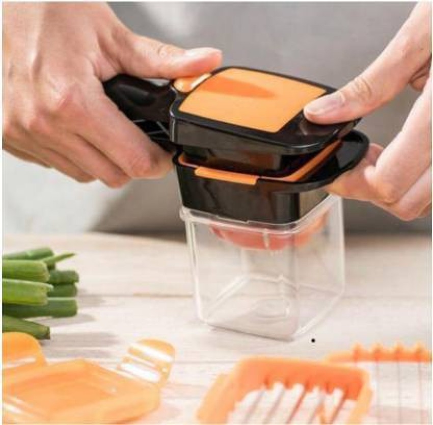5 in 1 Magic Nicer Quick Stainless Steel Vegetable Dicer Chopper