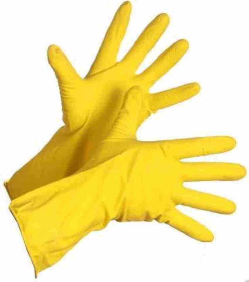 NEJA Yellow Cleaning Gloves Reusable Household Cleaning