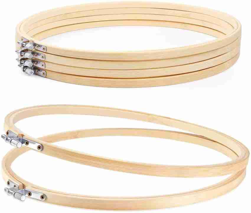 Satyam Kraft 6 Pieces Wooden Embroidery Hoops for Embroidery Work, Stitch  Work, Craft Work Embroidery Ring (12 Inch) Embroidery Hoop Price in India -  Buy Satyam Kraft 6 Pieces Wooden Embroidery Hoops