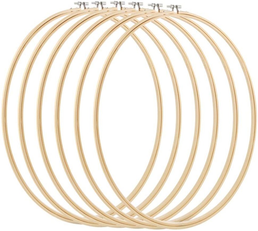 Satyam Kraft 6 Pieces Wooden Embroidery Hoops for Embroidery Work, Stitch  Work, Craft Work Embroidery Ring 6 pcs set Embroidery Hoop Price in India -  Buy Satyam Kraft 6 Pieces Wooden Embroidery Hoops for Embroidery Work,  Stitch Work, Craft Work