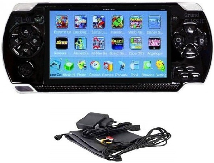 Medaline BLACK PSP gaming console with Music, Alarm, videos BL_551 4 GB  with Mario, Taken3, Contra, Mustafa, CAR RACING, SHOOTING, ACTION GAMES,  ARCADE, SHOOTING, WRESTLING, SPORTS Price in India - Buy Medaline