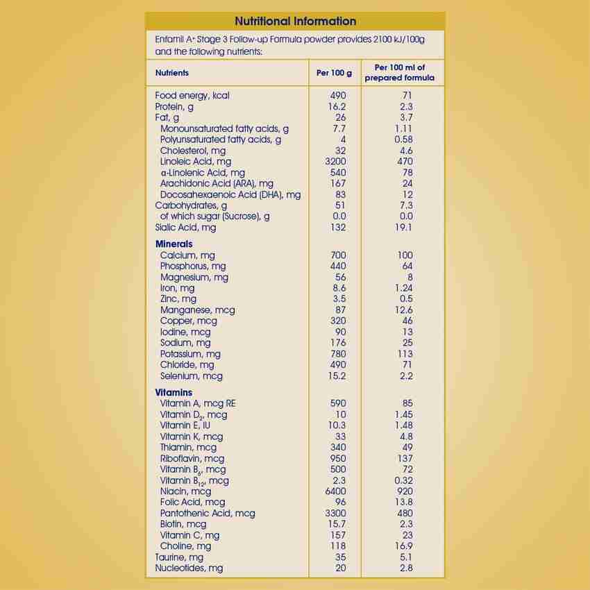 Enfamil follow up formula discount