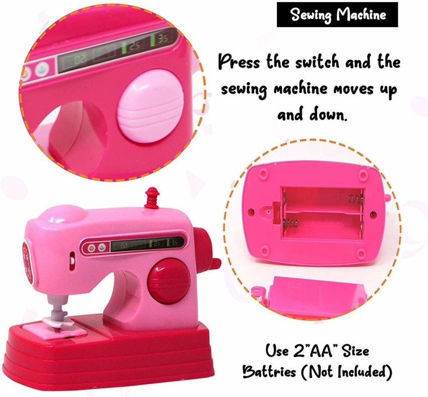 Pink Household Appliances Children Pretend Play Toaster Vacuum